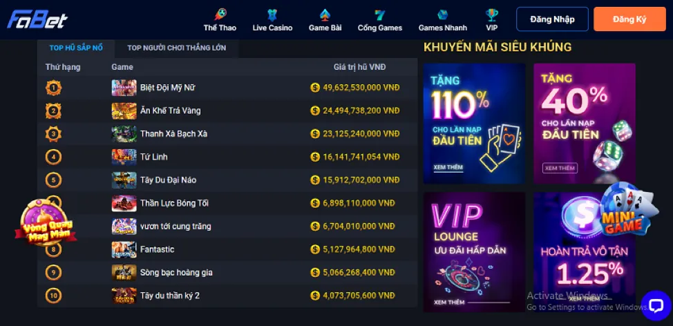Hướng dẫn chơi Slot Game